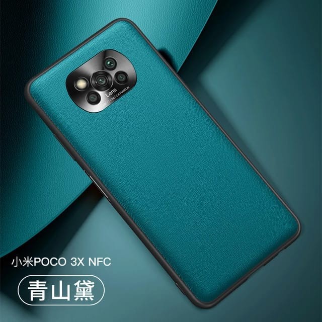 POCO X3 GT / POCO X3 PRO / X3 NFC SOFT CASE LEATHER LUXURY METAL CAMERA PROTECT