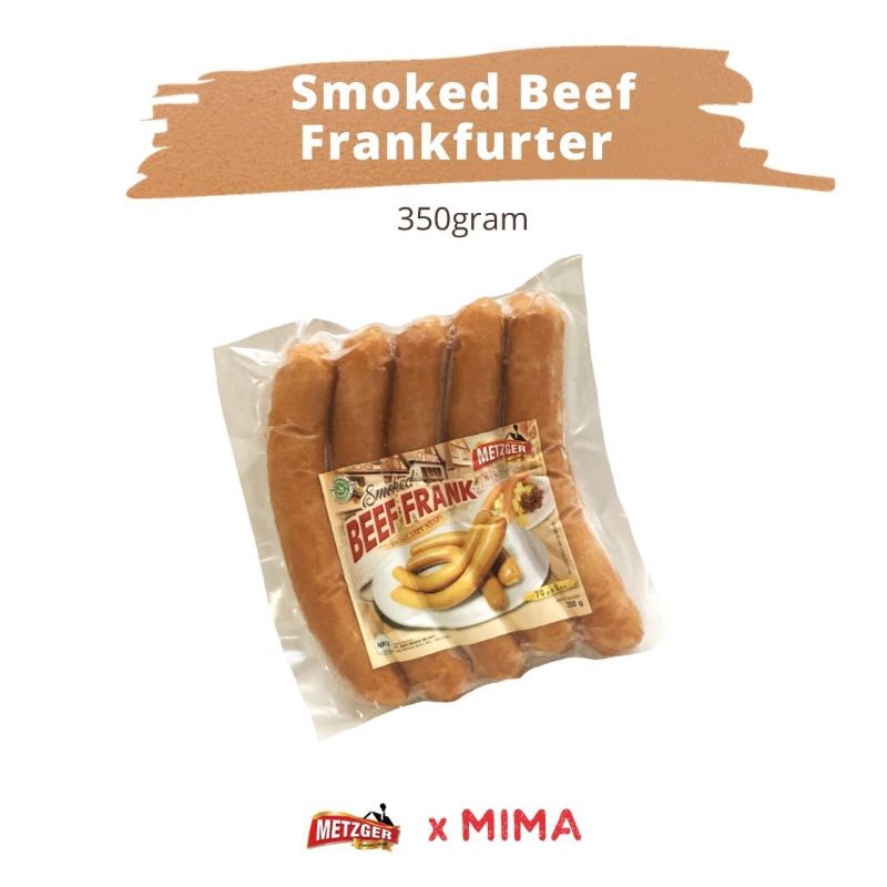 

METZGER HALAL Sosis Sapi Beef Frankfurter 350gr