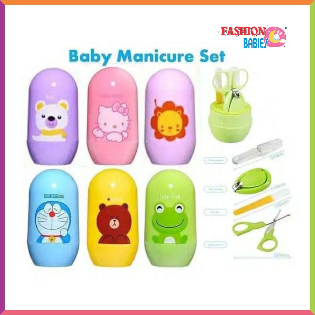 ❤ Fashionbabies ❤ BABY CARE KIT SET 4 IN 1 / MANICURE BABY / GUNTING KUKU SET BAYI / BABY NAIL CLIPPERS SET