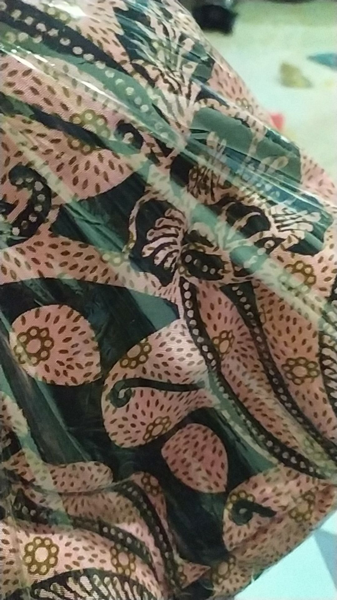 Daster Kencana Ungu Batik - Daster Lengan Panjang Murah Produsen Daster Abstrak Remekan Pekalongan