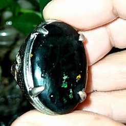 batu cincin black oval Banten original (055)