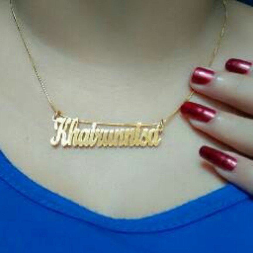 Contoh Gambar Kalung Nama - Juwitala