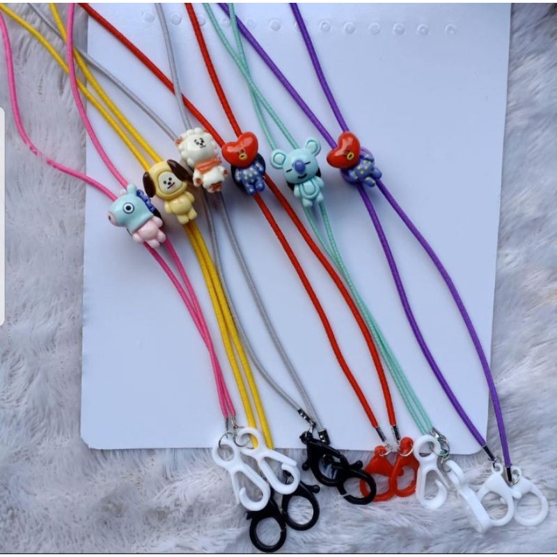 strap masker bt21 2 in 1 / kalung masker bt21 / konektor bt21
