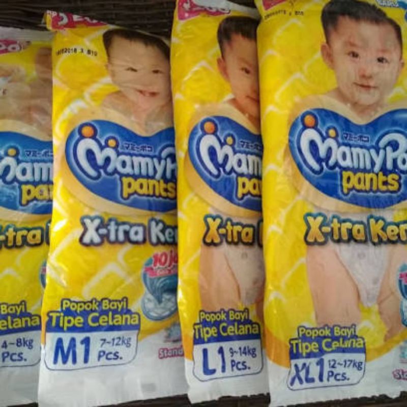 MamyPoko Renceng S,M,L,XL,XXL 1 renceng isi 10