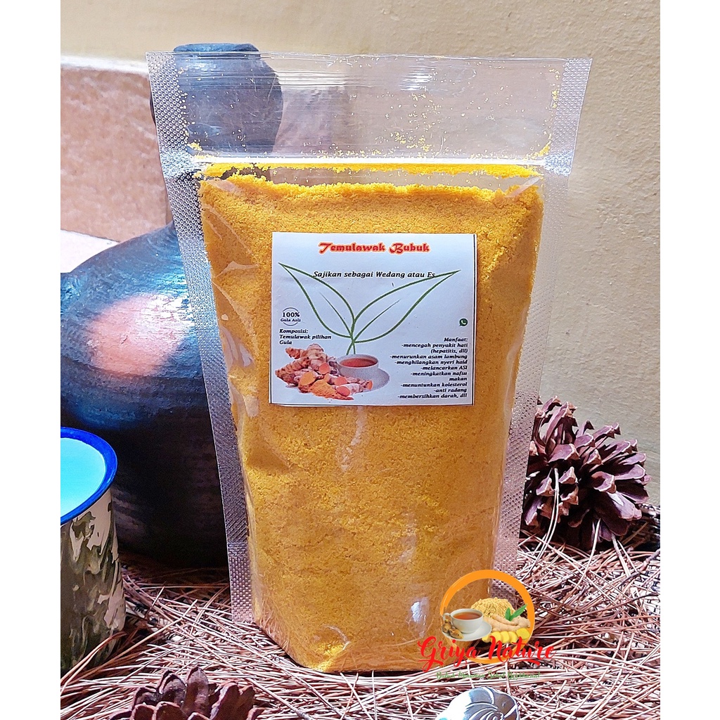 

[COD] GRIYA NATURE | Minuman Temulawak Bubuk Instant 460 gr | Jamu Nafsu Makan | Jamu Kesehatan Kulit | Meningkatkan Fungsi Hati | Obat Liver Hepatitis | Obat Lambung | Jamu Asam Lambung Maag Gerd | Minuman Herbal Serbuk Temu Lawak | Jamu Obat Herbal