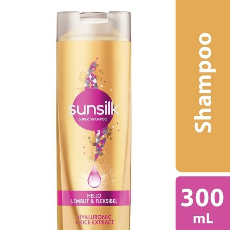 Sunsilk Super Shampoo Hello Lembut &amp; fleksibel 300ml