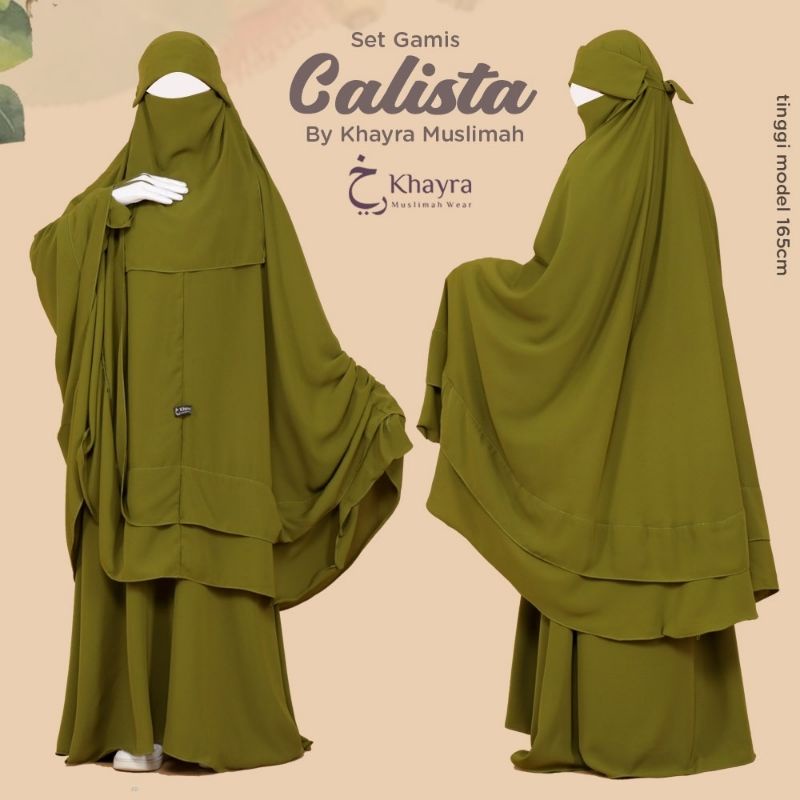 Set Gamis Calista Syari By Khayra Muslimah