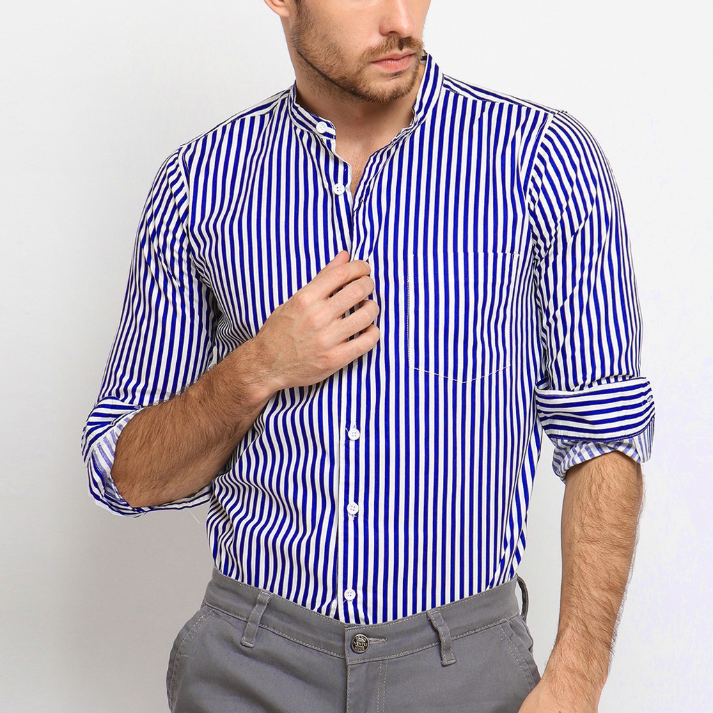 

VENGOZ Kemeja Pria Koko Shanghai Slim FIt - Orient Navy