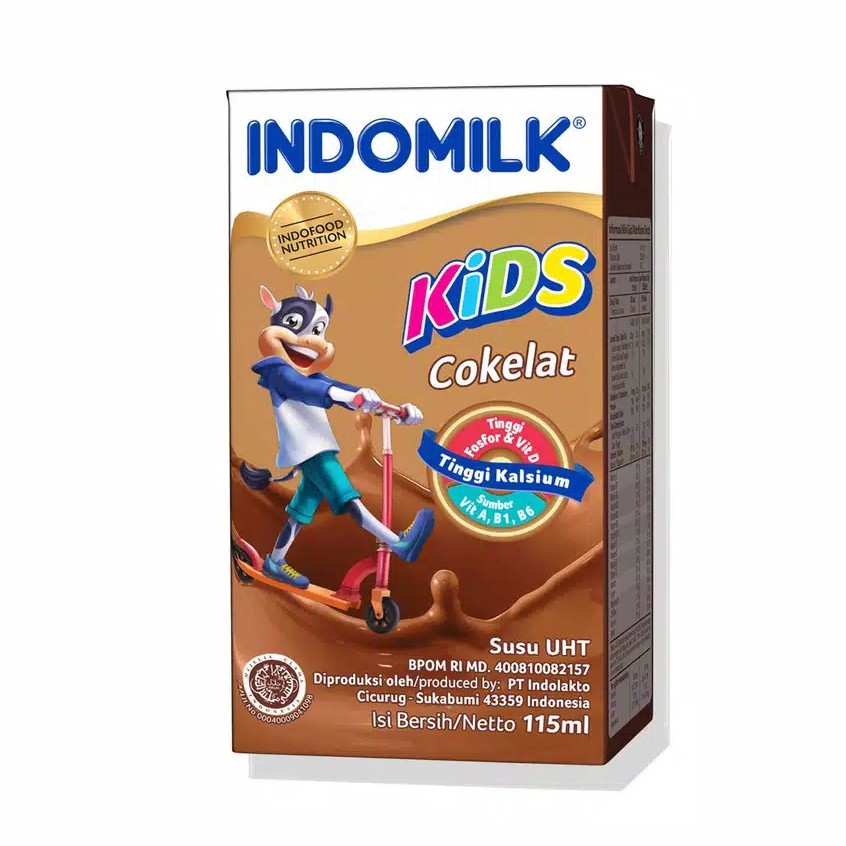 

Indomilk Susu UHT Kids Rasa Cokelat 115 ml