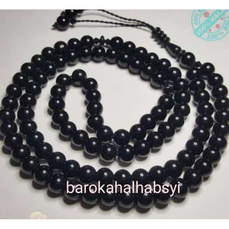 tasbe batu cristal blacx onix 99 butir