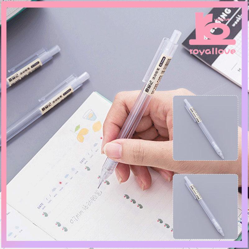 

COD✨Batang Transparan Sederhana Buram Pensil Otomatis 0.5mm Inti Siswa Alat Tulis Pena Otomatis 0.7mm-love