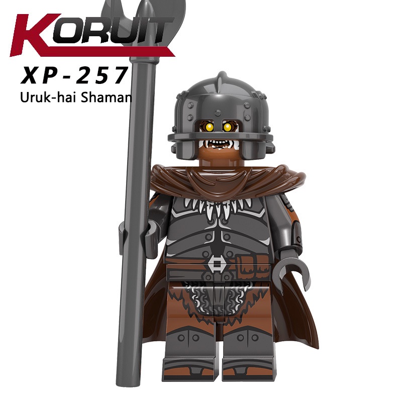 Lord of The Rings Minifigures Uruk-hai Phalanx Commander Heavy Crossbowman Middle Earth Tokoh Tentara Abad Pertengahan