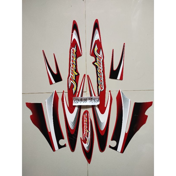 striping stiker Jupiter 2003 merah