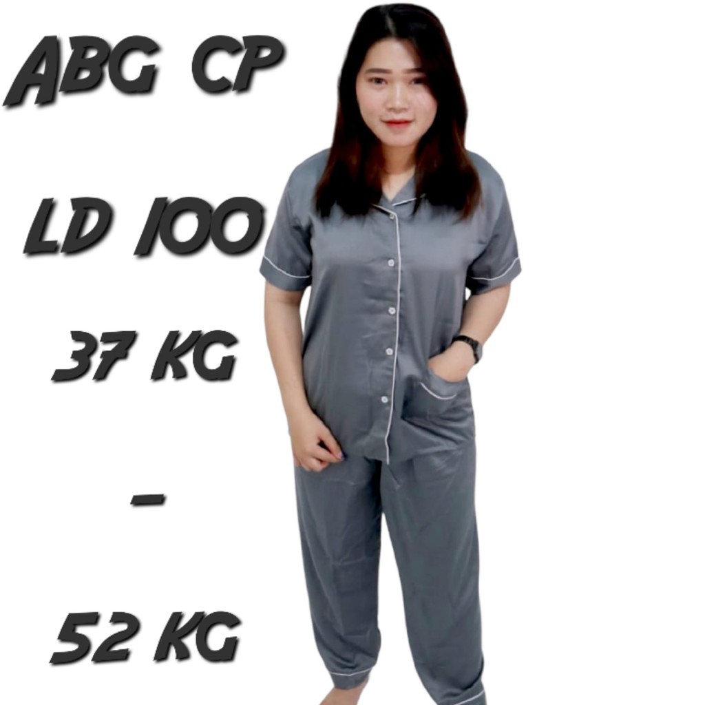 BAJU TIDUR REMAJA COWOK CEWEK ABG/PIYAMA LENGAN PENDEK SET CELANA PANJANG LD 100