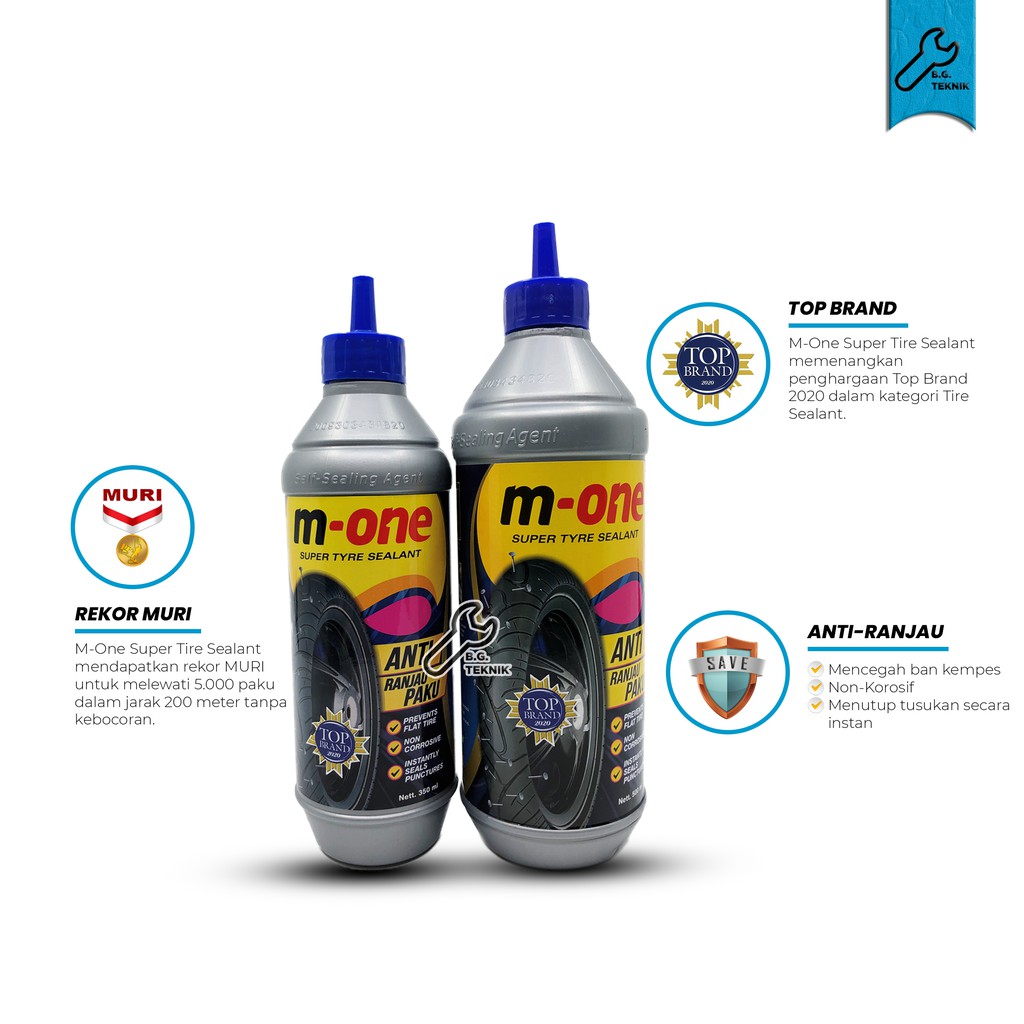 M-One Cairan Tubeless anti bocor ban Tubles 350ML