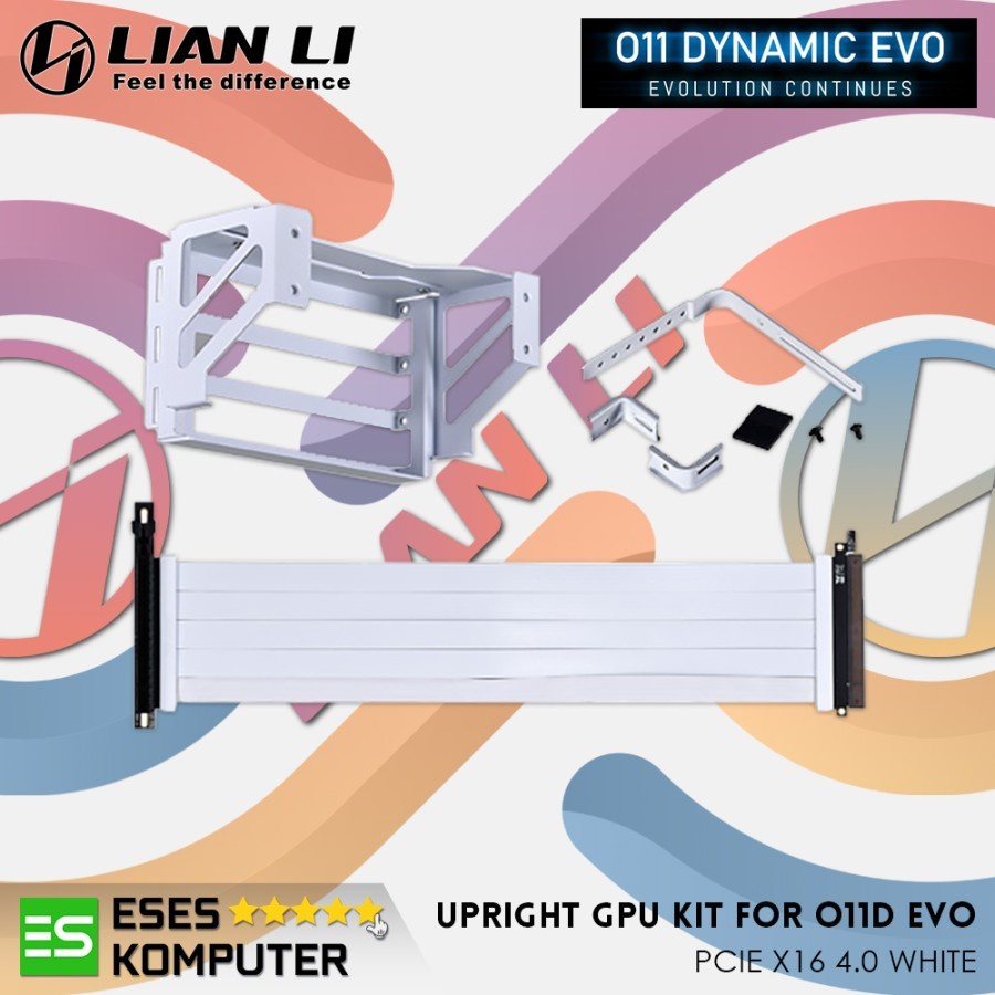 LIAN LI O11D EVO Upright GPU Kit | Riser Cable X16 PCIE 4.0