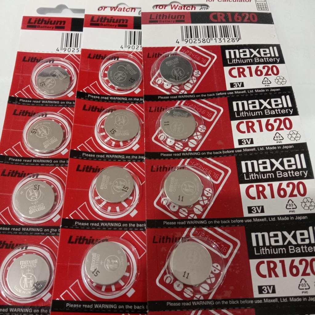 BATERAI / BATTERY MAXELL CR 1620 / CR1620 ORIGINAL