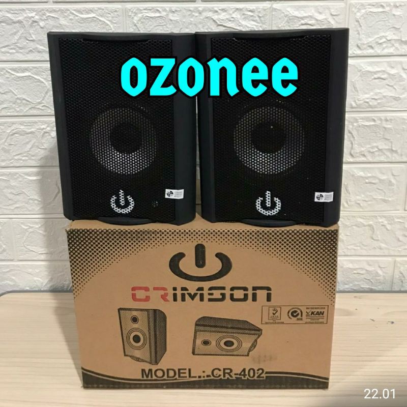 SPEAKER 4 INCH PASIF 2 WAY MONITOR  SPEAKER CRIMSONCR-402