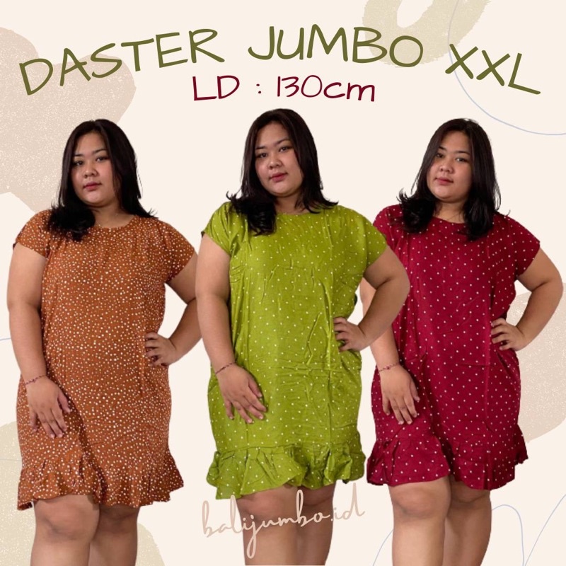 BAJU TIDUR DASTER REMPEL JUMBO XXL LD 130 CM MUAT BB 90-100KG BIG SIZE RAYON BALI ADEM LEMBUT BAJU TIDUR RUMAH MENYUSUI HAMIL BUSUI BUMIL