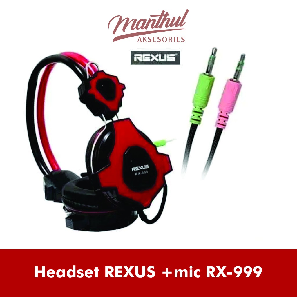 Headset Gaming plus Mic - Rexus RX-999