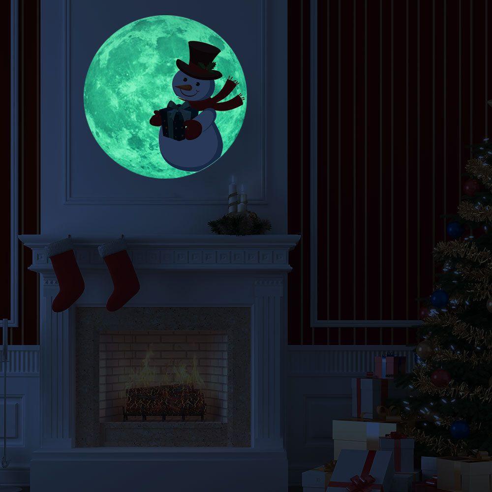 Solighter Stiker Jendela Natal Christmas Decoration Dekorasi Rumah Stiker Reflektif Luminous Wall Sticker