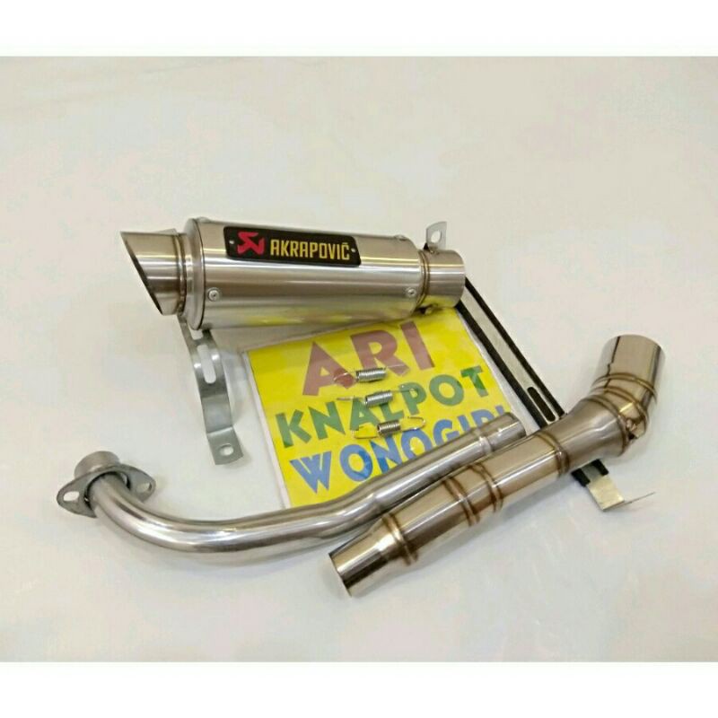 knalpot racing Akrapovic bebek Jupiter z Vega Shogun Supra kharisma smash