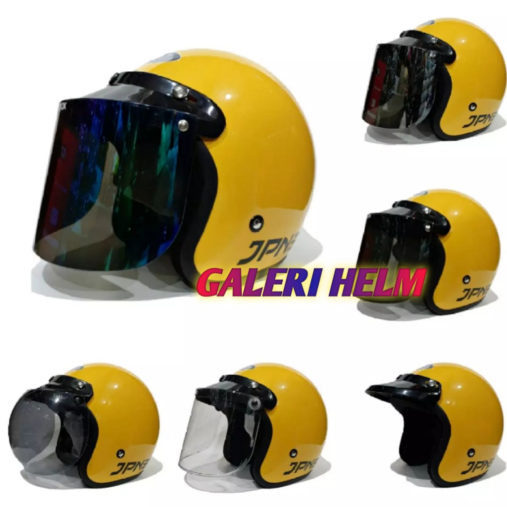 HELM BOGO JPN ARC KUNING HELM RETRO ORIGINAL