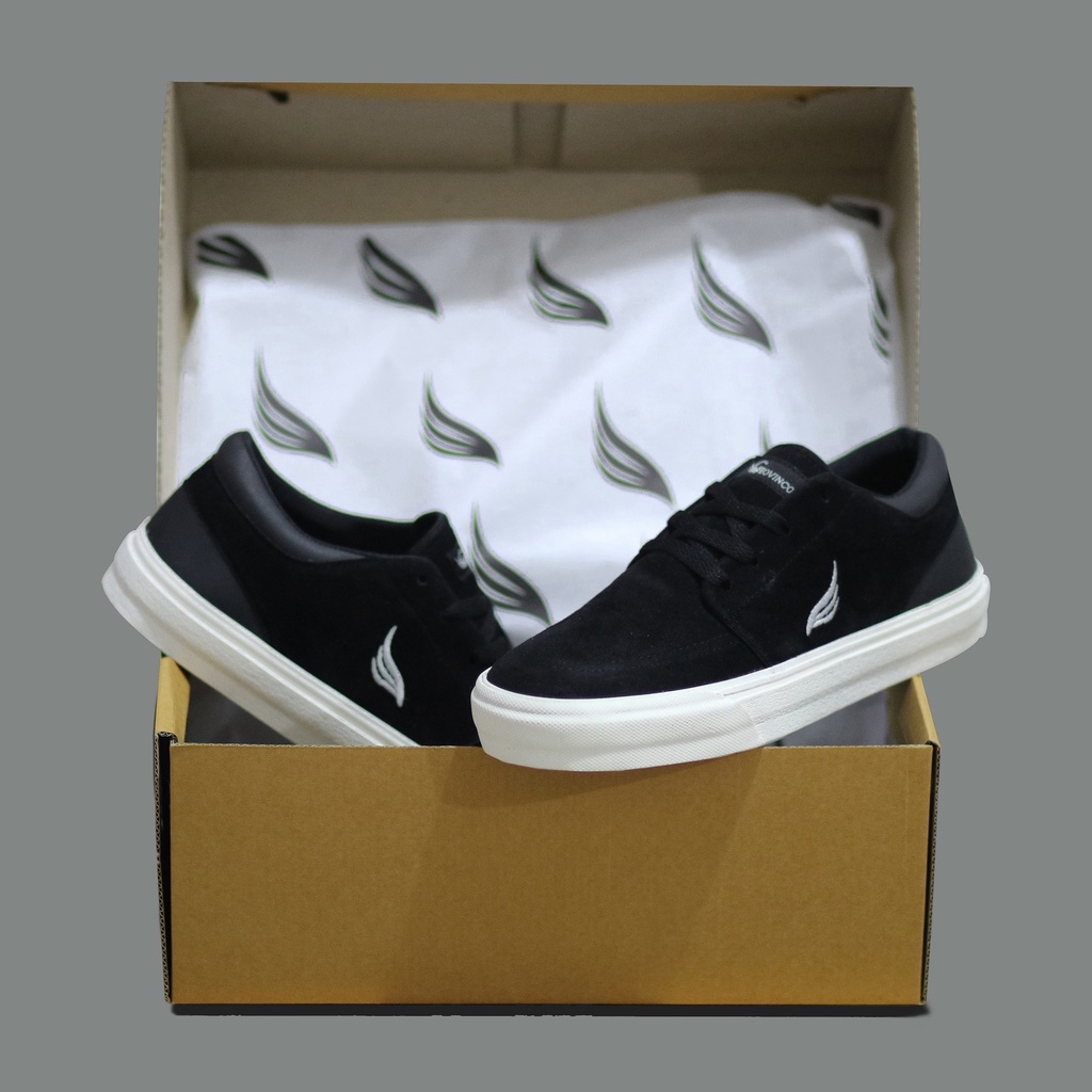 Sepatu Sneakers Original Geovinco Doom Hitam Shoes Sekolah Pria Kasual Formal Santai High Quality