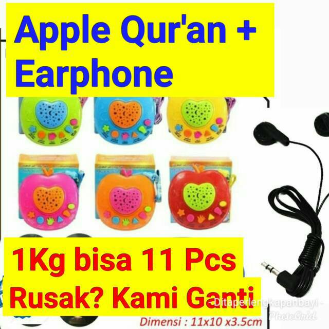 Apel mainan apple Quran edukasi mainan apple quran