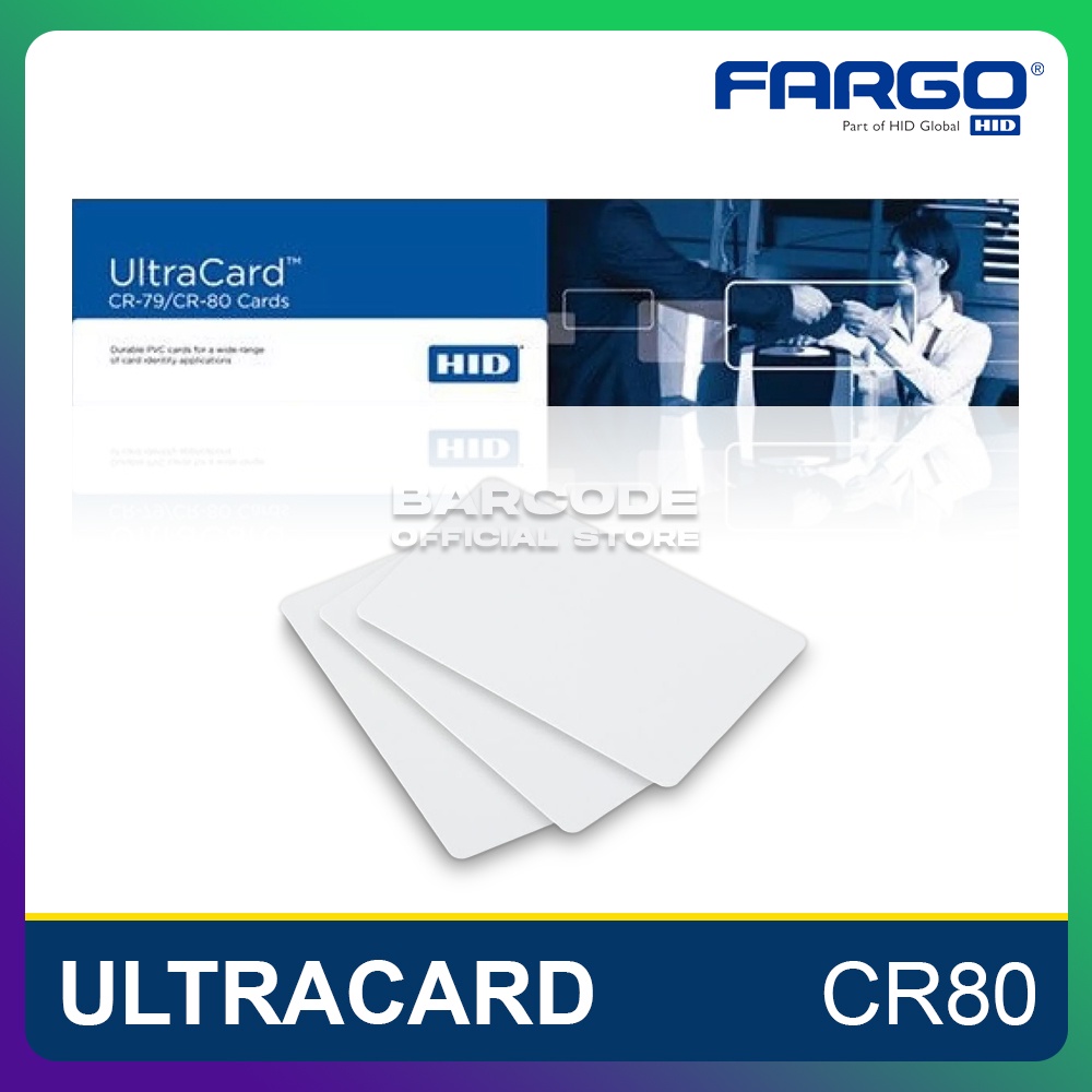 

KARTU PVC BLANK PUTIH POLOS ID CARD ULTRACARD NOCO CR80 FARGO EVOLIS DATACARD HITI