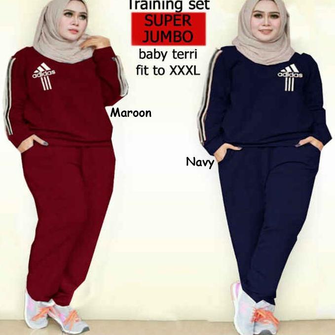 CHF.10Jn22ι– SETELAN TRAINING L, XL (60376), XXL(64110) , XXXL (73135) Training Olah raga , BAJU JUM