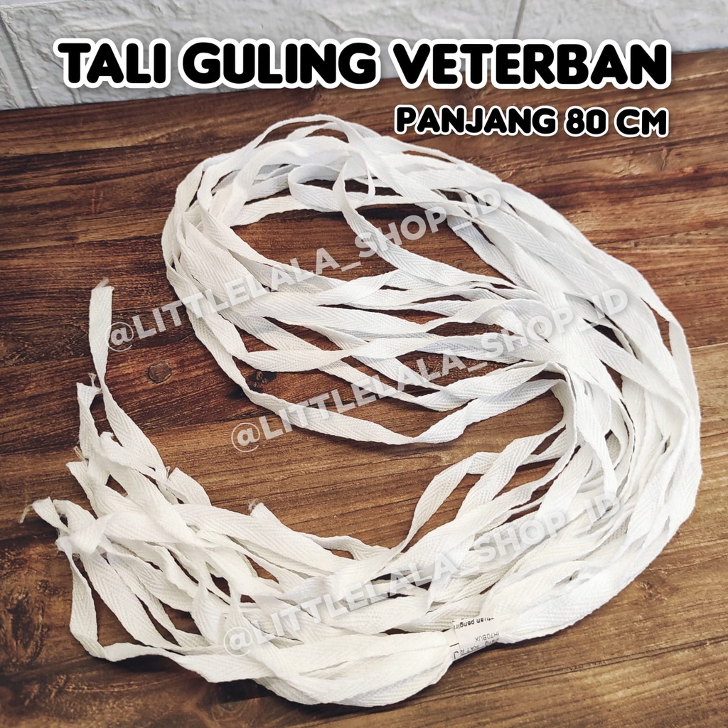 TALI GULING VETERBAN 1 IKAT ISI 10PCS panjang 80cm Siap pakai / Ready to use Bolster string