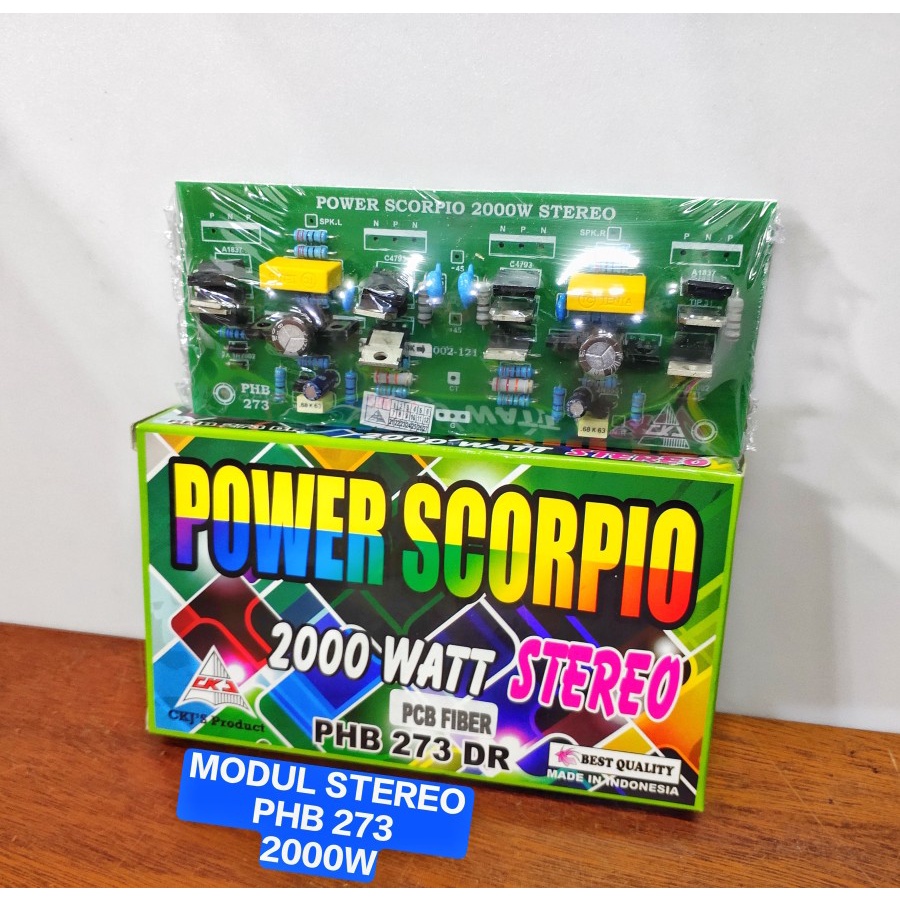 Kit Driver Power Stereo Scorpio PHB273 PHB 273 2000W Modul Amplifier