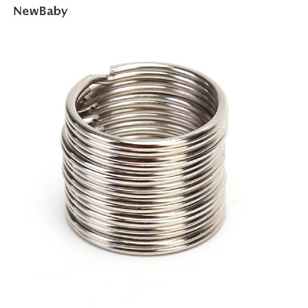 100pcs / Lot Ring Gantungan Kunci Bahan Metal Diy