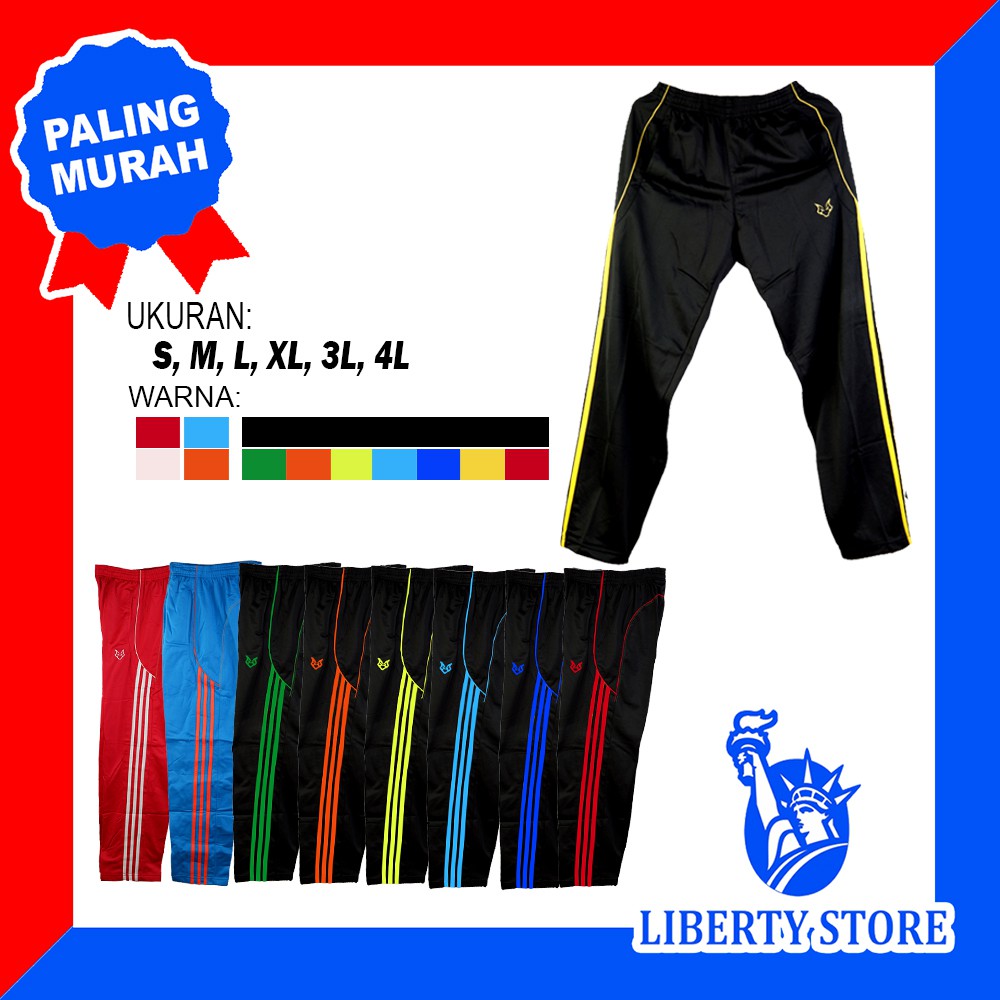 Celana Training Olahraga Cowok Cewek DICK WOLVES MANCESTER POLY PANT