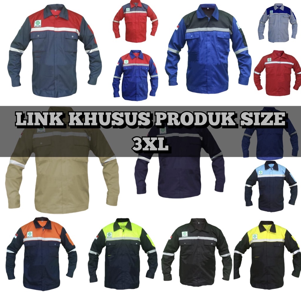 Star Wearpack - Seragam Kerja Proyek Ukuran 3XL Lengan Panjang