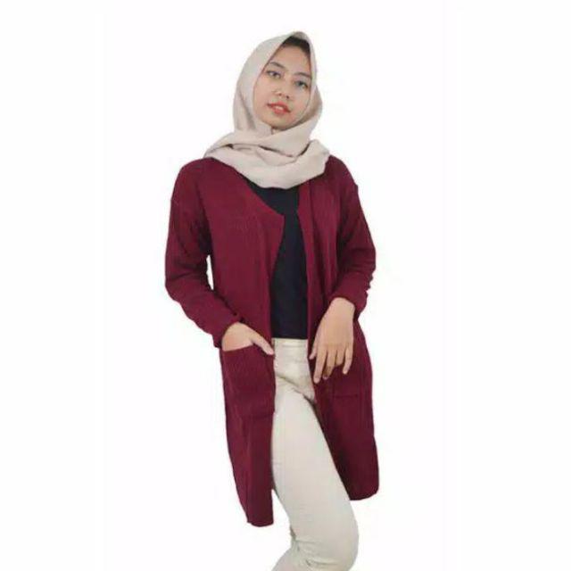 Long Cardi CARDI RAJUT VEGA CARDI BELLE CARDY LIZZY CARDY LONG CARDI AGATA LONG CARDI RAJUT LONG CARDIGAN RAJUT PANJANG OUTER RAJUT JUBAH RAJUT CARDI LONG RAJUT CARDI LONG RAJUT PREMIUM Cardi Panjang Cardi Oversize Loocy Cardi Cardigan Rajut-Maron
