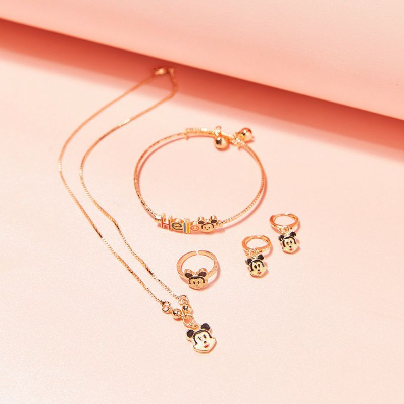 Set Perhiasan Anak Model Mickey Mouse