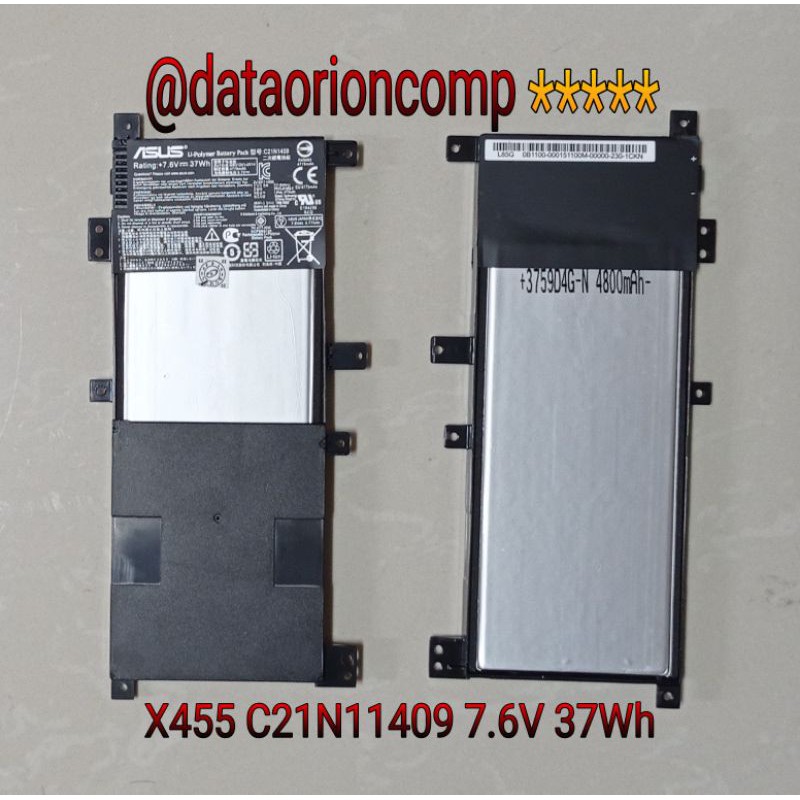 Baterai Battery ASUS A455 A455L A455LA C21N1409