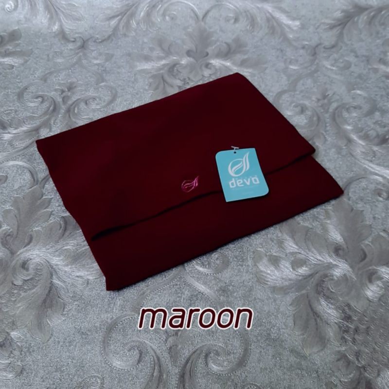 hijab instan bergo malay | jersey premium devo hijab-(Maroon) (BM)