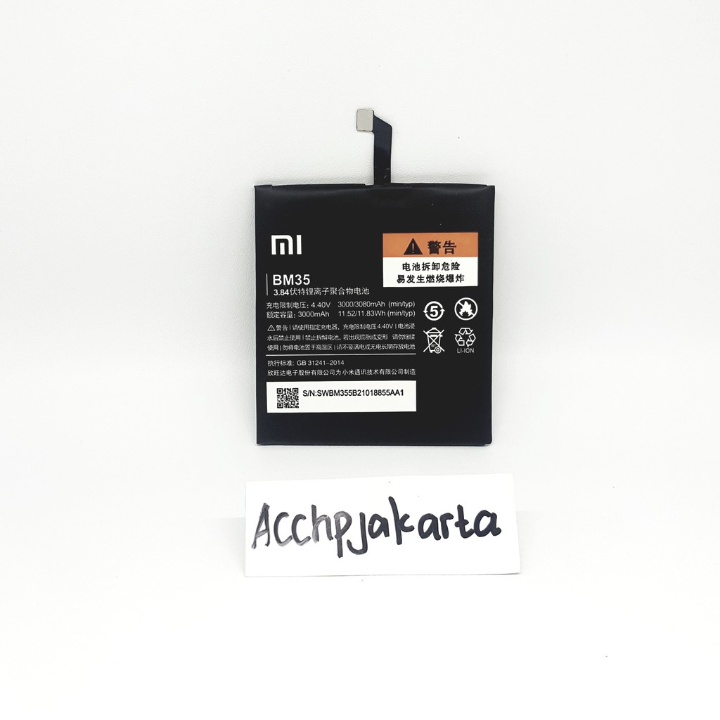 Batre Baterai Xiaomi Mi 4C BM 35 Original / Battery Batrei Xiaumi Mi4C Mi 4 C BM35 Ori