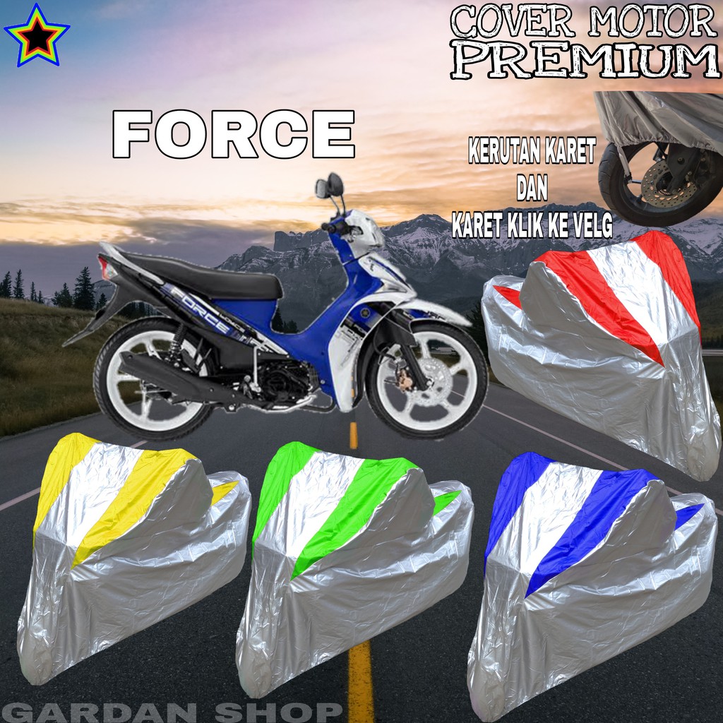 Sarung Motor FORCE Silver KOMBINASI Body Cover Force PREMIUM