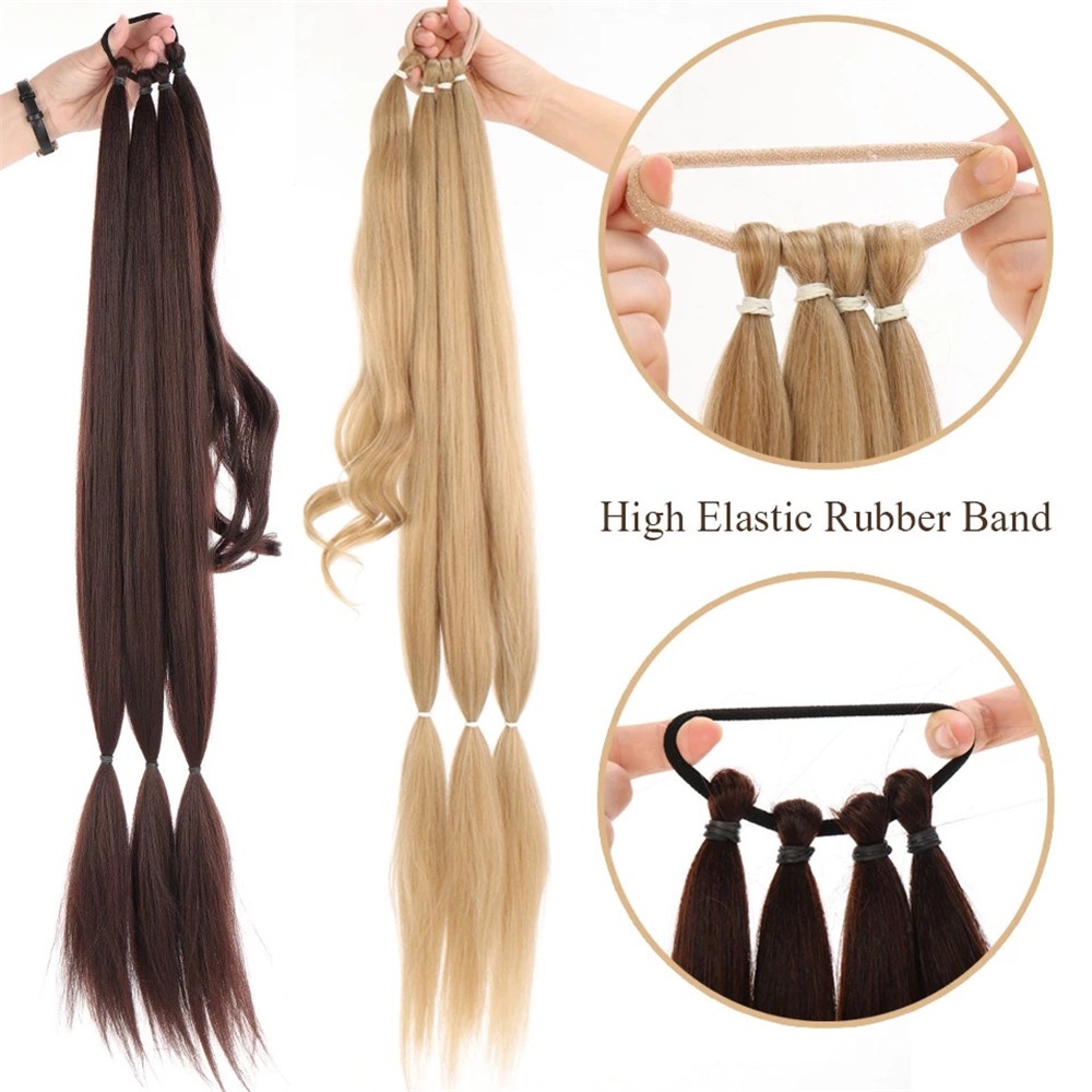 1 Pc Wig Rambut Model Kepang Panjang 80CM Gaya Eropa Untuk Wanita