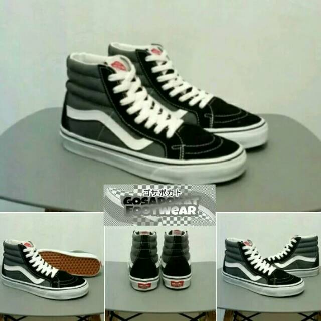 SEPATU VANS SK8 GREY BLACK PREMIUM ORIGINAL