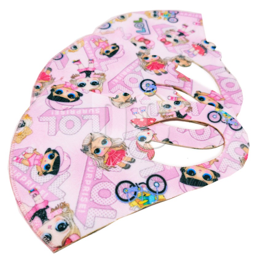 Masker Anak Scuba Premium LOL Dots Surprise Tsum tsum Unicorn Pony Hello Kitty (Bisa Pilih Motif)