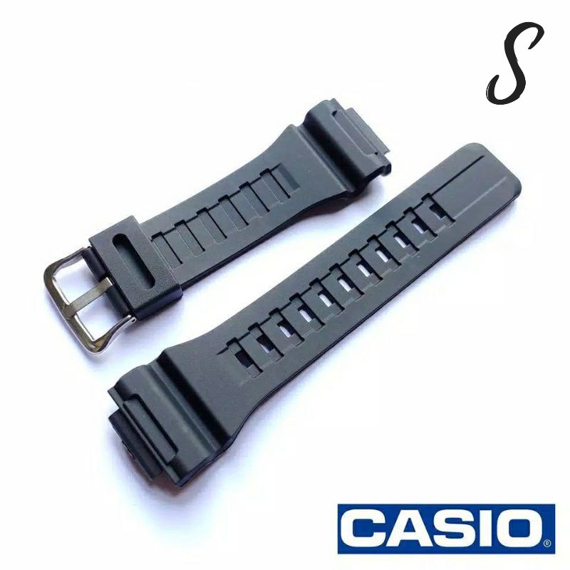 TALI JAM TANGAN CASIO AEQ-110W AEQ110W AEQ 110W RUBBER STRAP CASIO AEQ110 AEQ-110 AEQ 110