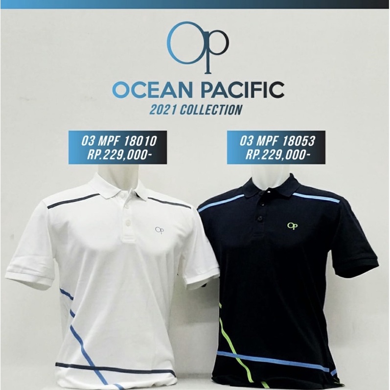 kaos polo ocean pacific original new produk 229,900