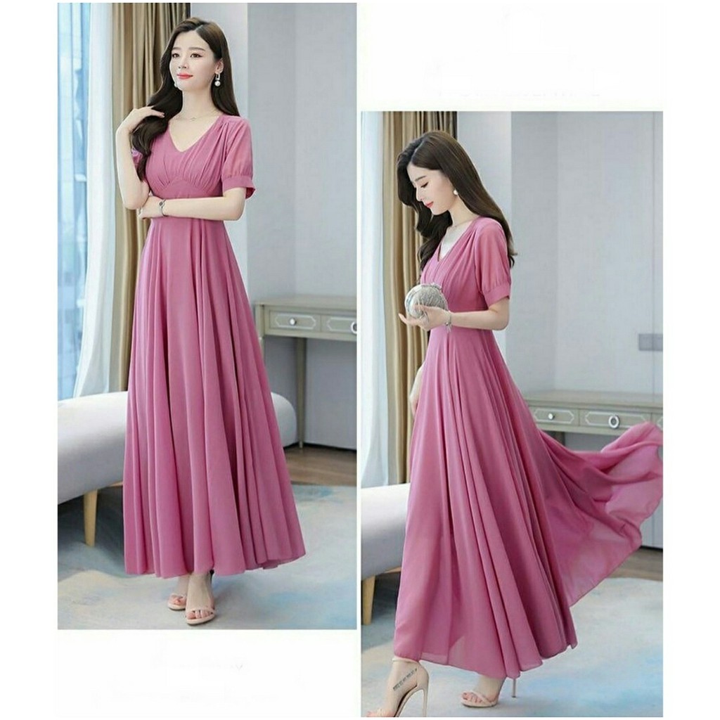 Dress Sandika - Baju Wanita - Maxi Dress Wanita Terbaru