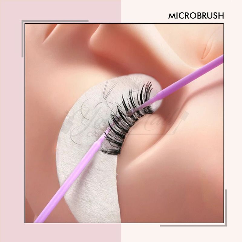 100pcs Microbrush eyelash extension micro brush bulumata extens bulu mata extension