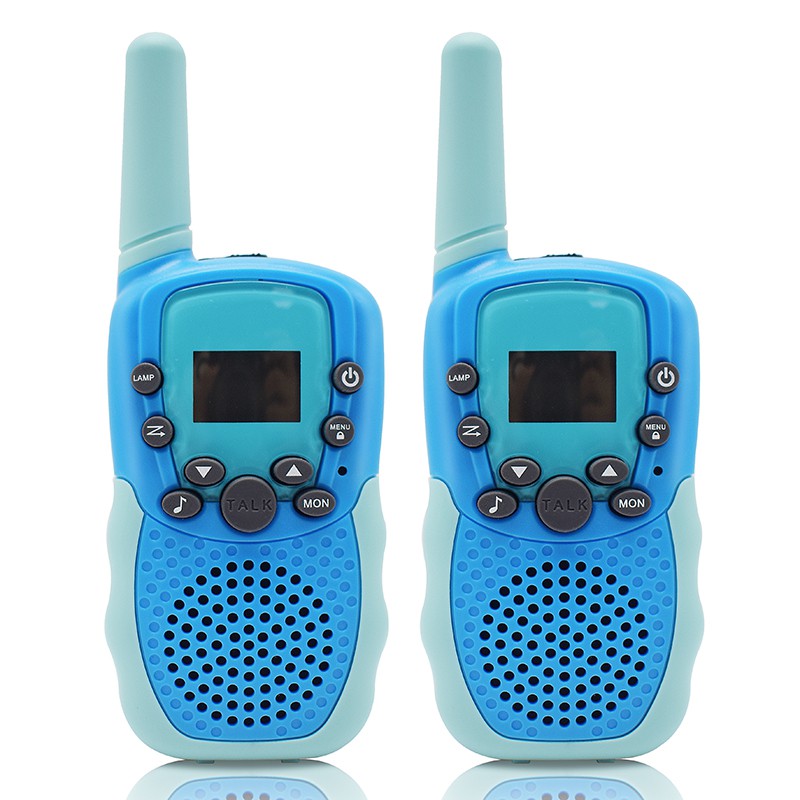 HT handy talky walkie talkie mainan untuk anak-anak berisi 2pcs walky talky kerja untuk 1-3KM